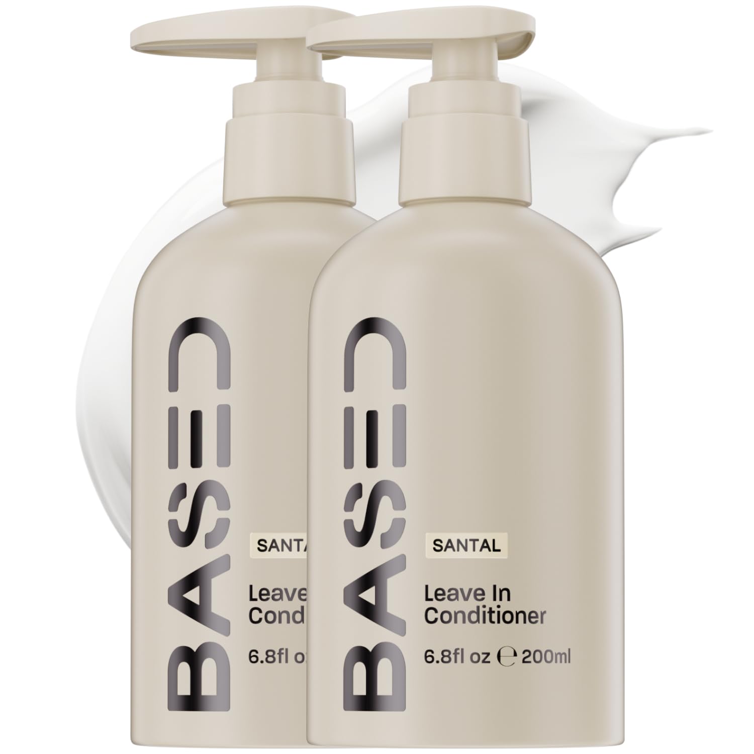 BASED Leave-In Conditioner, Instant Frizz Control, Hydrates & Nourishes Hair, Premium Leave-In Conditioner for Men, Healthier-Looking Frizz-Free Hair in Minutes (6.8 Fl Oz Pack of 1)