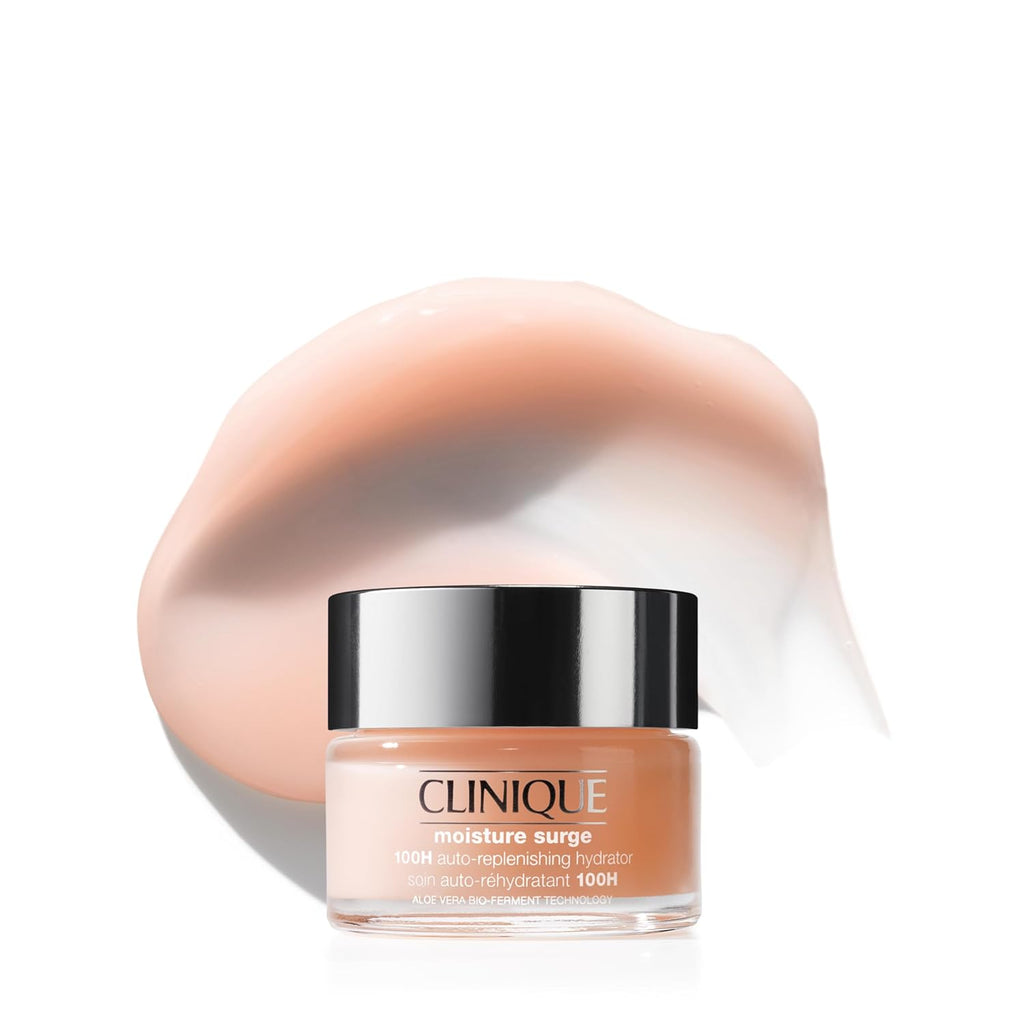 Clinique Moisture Surge 100H Auto-Replenishing Hydrator Oil Free Face Moisturizer | With Hyaluronic Acid, Aloe Bioferment and Vitamins C + E | For All Skin Types | Hydrating + Moisturizing