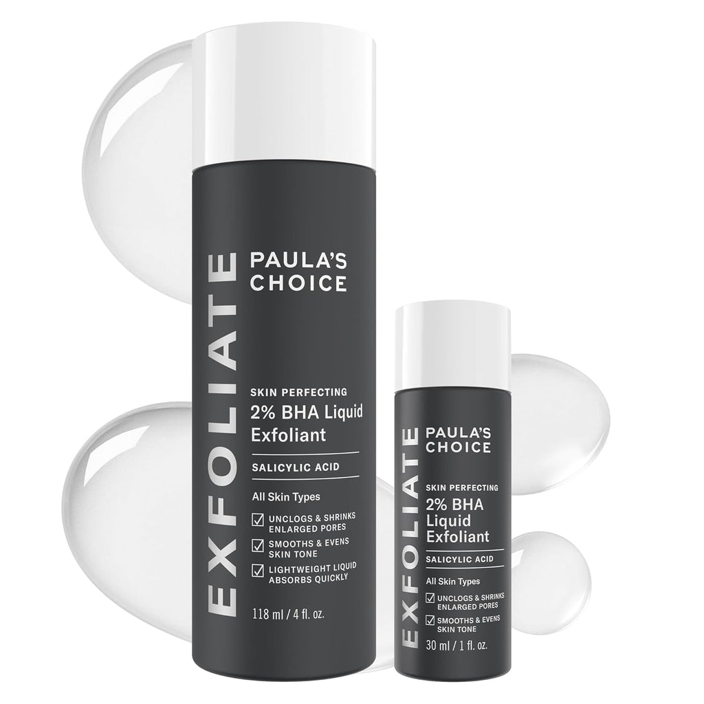 Paulas Choice--SKIN PERFECTING 2% BHA Liquid Salicylic Acid Exfoliant--Facial Exfoliant for Blackheads, Enlarged Pores, Wrinkles & Fine Lines, 4 oz Bottle