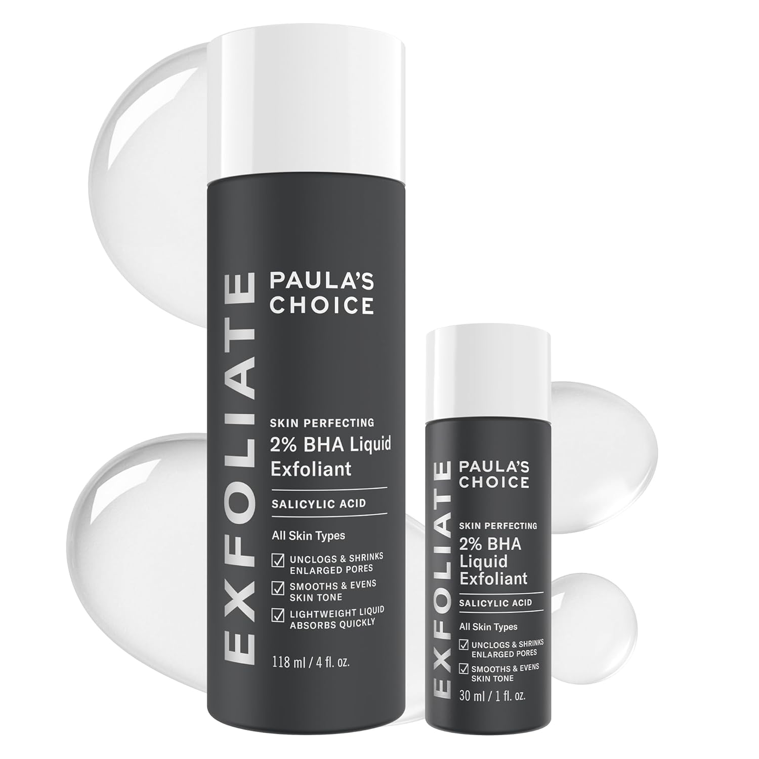 Paulas Choice--SKIN PERFECTING 2% BHA Liquid Salicylic Acid Exfoliant--Facial Exfoliant for Blackheads, Enlarged Pores, Wrinkles & Fine Lines, 4 oz Bottle