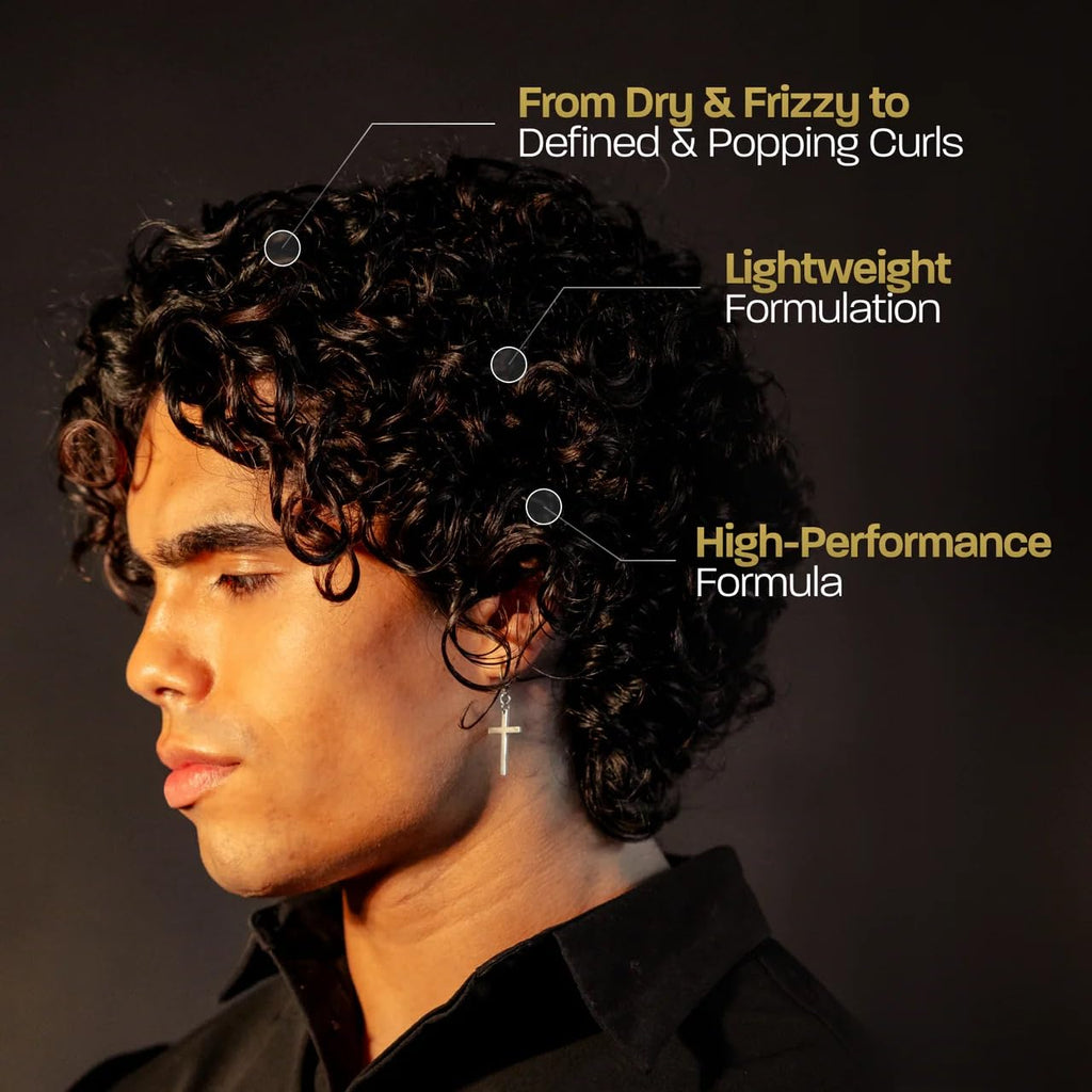 BASED Leave-In Conditioner, Instant Frizz Control, Hydrates & Nourishes Hair, Premium Leave-In Conditioner for Men, Healthier-Looking Frizz-Free Hair in Minutes (6.8 Fl Oz Pack of 1)