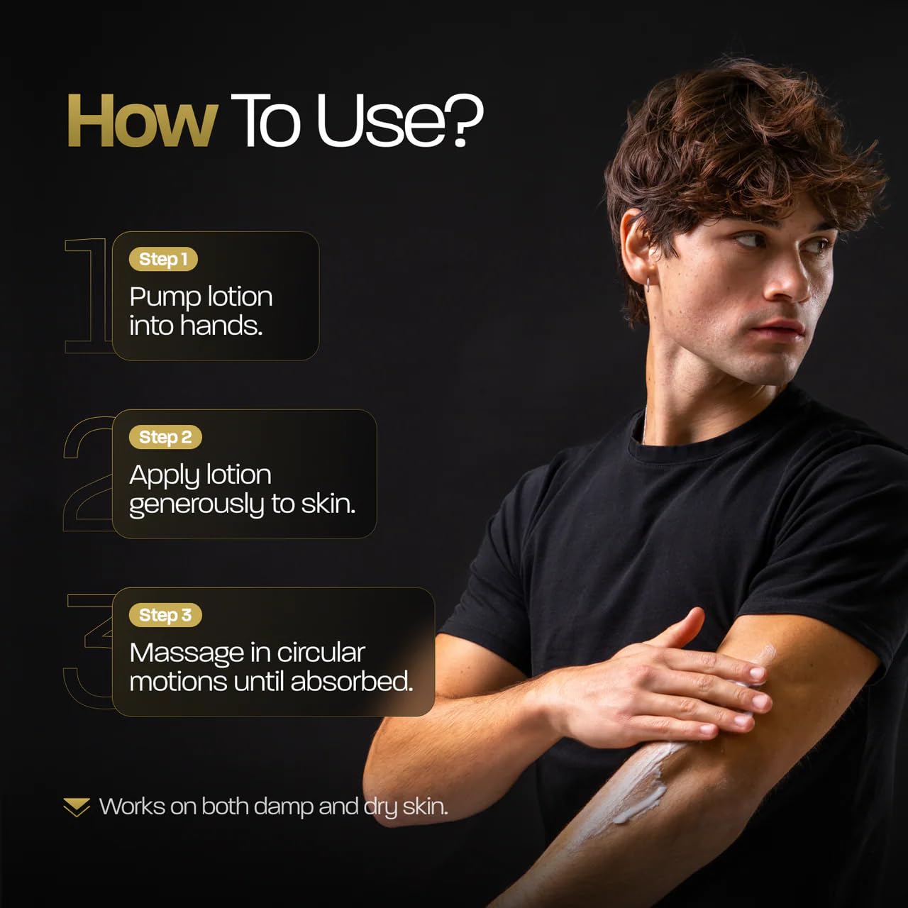 BASED Body Lotion with Ceramides - Santal Scent Men's Hydrating Moisturizer - Fast Absorbing Non Greasy Formula - Softens Dry Skin - Formulated & Filled in USA (13.5 Fl Oz, Pack of 1)