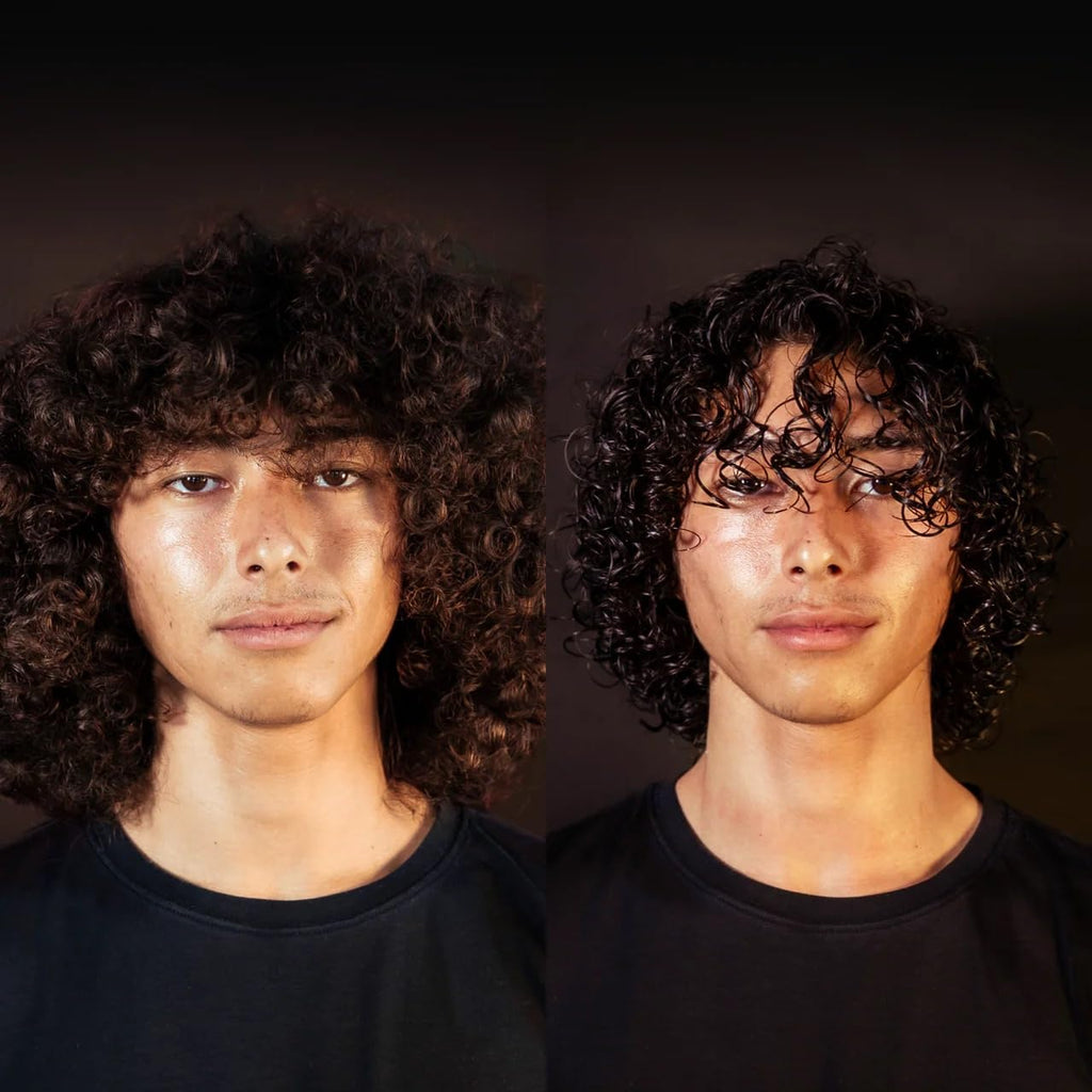 BASED Curl Cream for Men, Curl Defining Cream for Curly Hair, No Harsh Chemicals or Artificial Fragrance, Medium Hold, Hydrates & Nourishes with Agave, Silk Protein & Castor Oil, 8.5 oz (Pack of 1)