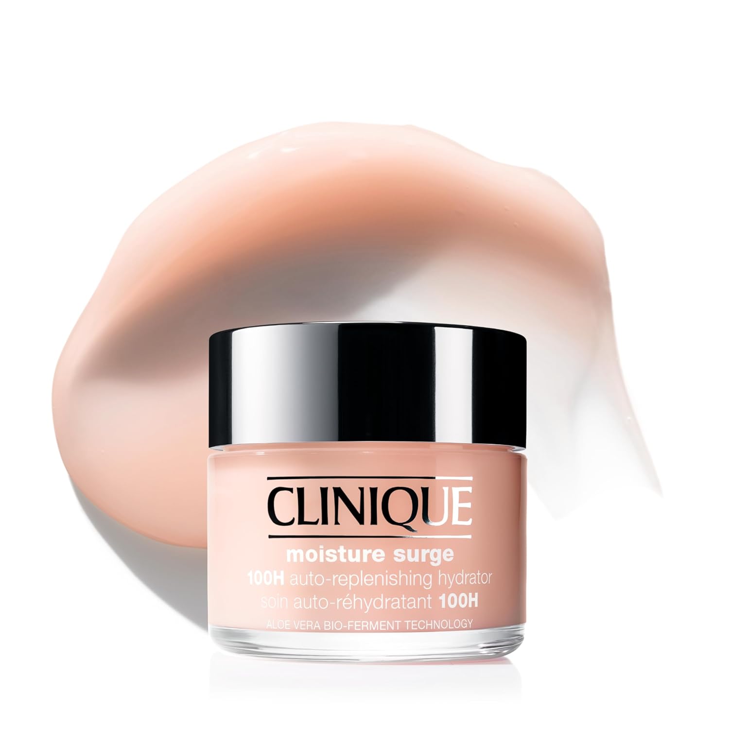 Clinique Moisture Surge 100H Auto-Replenishing Hydrator Oil Free Face Moisturizer | With Hyaluronic Acid, Aloe Bioferment and Vitamins C + E | For All Skin Types | Hydrating + Moisturizing