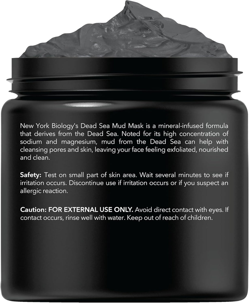 New York Biology Dead Sea Mud Mask for Face and Body - All Natural - Spa Quality Pore Reducer for Acne, Blackheads and Oily Skin - Tightens Skin for A Healthier Complexion - 8.8 oz